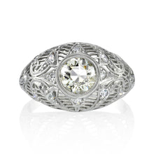Load image into Gallery viewer, Platinum Filigree Ring