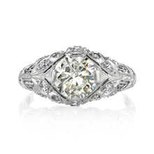 Load image into Gallery viewer, Platinum Filigree Ring