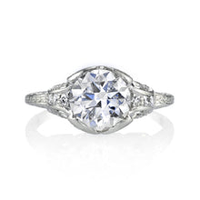 Load image into Gallery viewer, Platinum Art Deco Diamond Ring