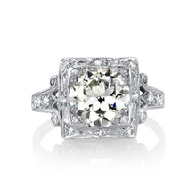 Load image into Gallery viewer, Oscar Heyman Art Deco Platinum Diamond Ring