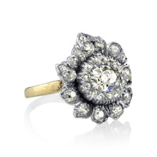 Load image into Gallery viewer, Silver, gold and diamond ring